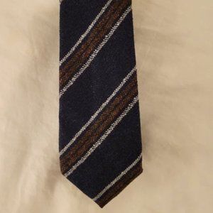 Suit Supply Tie, Navy and Brown
